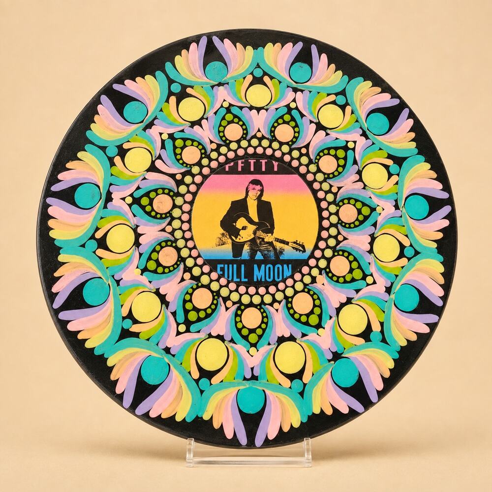 Tom Petty Full Moon Fever 10 Inch Album Mandala Wall Art